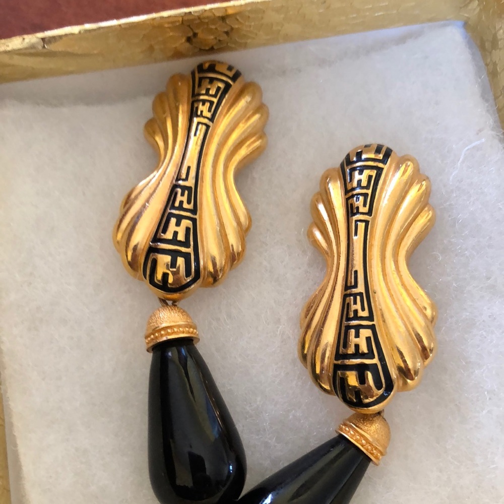 Vintage fendi drop earrings